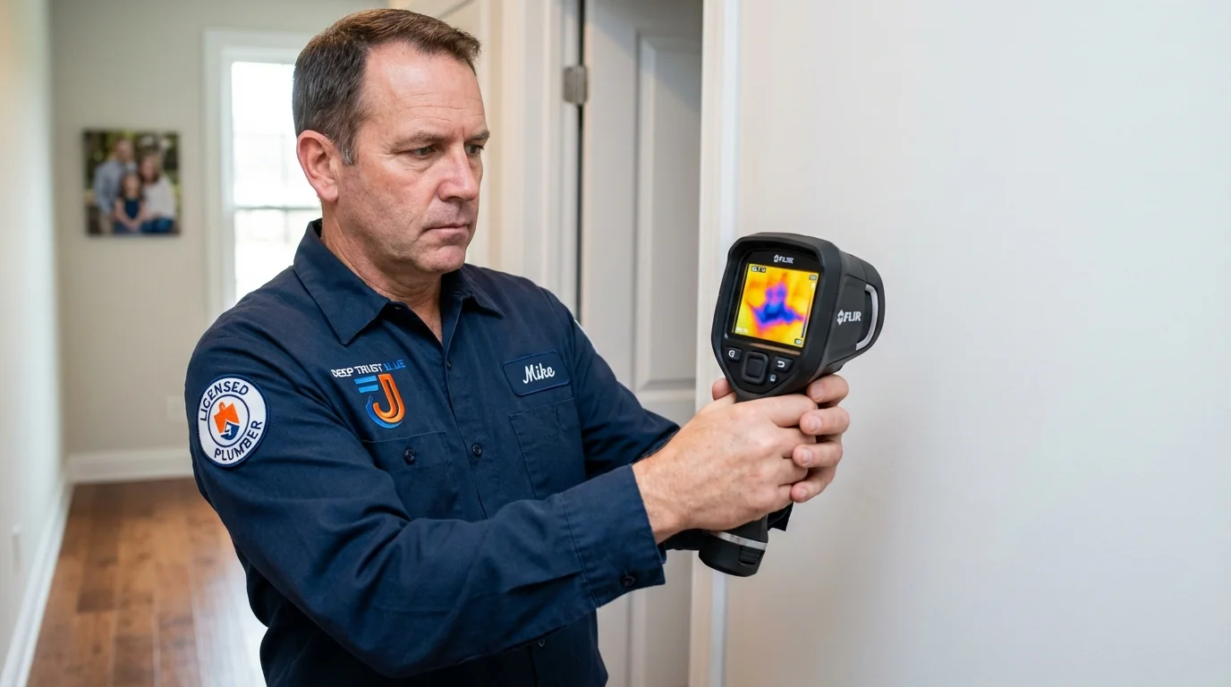 Thermal imaging leak detection by Johns Plumbing LLC in Kentland